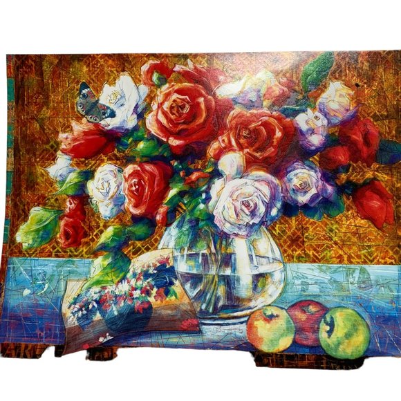 Peter Nixon Lithograph Floral Arrangement in Vase - Picture 3 of 10